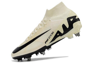 Men's Nike Air Zoom Mercurial Superfly 9 Elite SG Soft Ground High-Tops Football Boots - Beige/Black/White