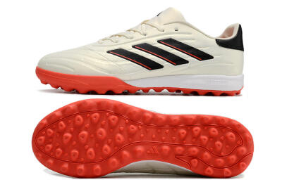 Men's Adidas Copa Pure.3 TF Artificial Turf Low-Tops Football Shoes - White/Black/Red