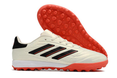 Men's Adidas Copa Pure.3 TF Artificial Turf Low-Tops Football Shoes - White/Black/Red