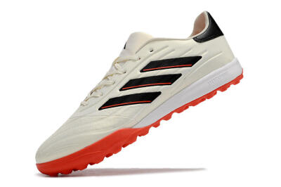 Men's Adidas Copa Pure.3 TF Artificial Turf Low-Tops Football Shoes - White/Black/Red