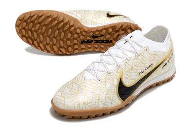 Men's Nike Air Zoom Mercurial Vapor 15 Elite TF Artificial Turf Low-Tops Football Shoes - White/Black/Gold