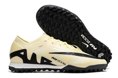 Men's Nike Air Zoom Mercurial Vapor 15 Elite TF Artificial Turf Low-Tops Football Shoes - Beige/Black/White