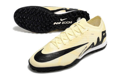 Men's Nike Air Zoom Mercurial Vapor 15 Elite TF Artificial Turf Low-Tops Football Shoes - Beige/Black/White