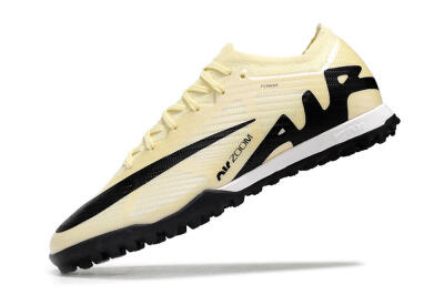 Men's Nike Air Zoom Mercurial Vapor 15 Elite TF Artificial Turf Low-Tops Football Shoes - Beige/Black/White