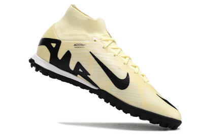 Men's Nike Air Zoom Mercurial Superfly 9 Elite TF Artificial Turf High-Tops Football Shoes - Beige/Black