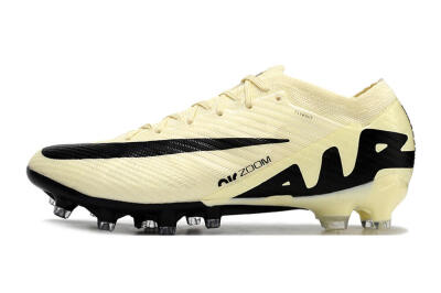 Men's Nike Air Zoom Mercurial Vapor 15 Elite AG Artificial Grass Low-Tops Football Boots - Beige/Black