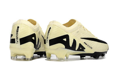 Men's Nike Air Zoom Mercurial Vapor 15 Elite AG Artificial Grass Low-Tops Football Boots - Beige/Black