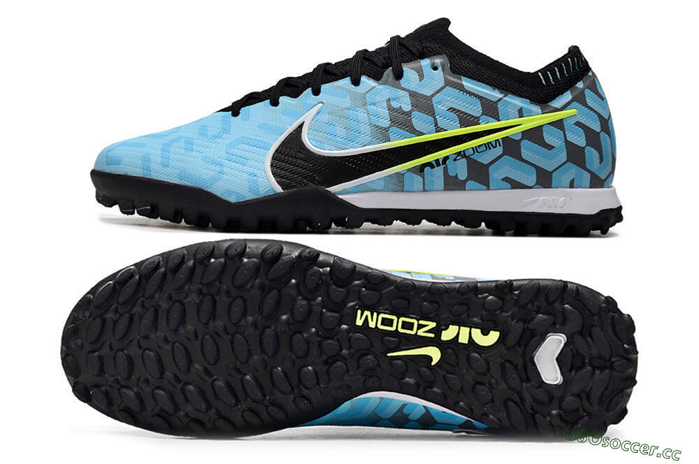 Unisex Nike Air Zoom Mercurial Vapor 15 Elite TF Artificial Turf Low-Tops Football Shoes - Blue/White/Black 1