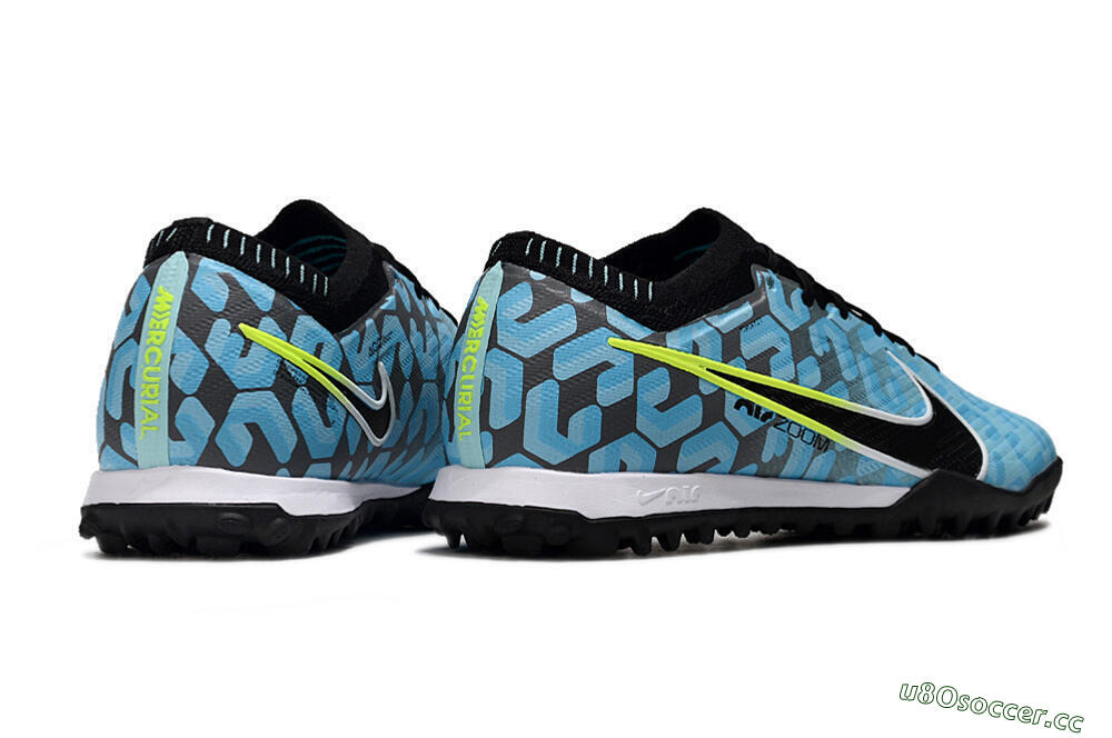 Unisex Nike Air Zoom Mercurial Vapor 15 Elite TF Artificial Turf Low-Tops Football Shoes - Blue/White/Black 6