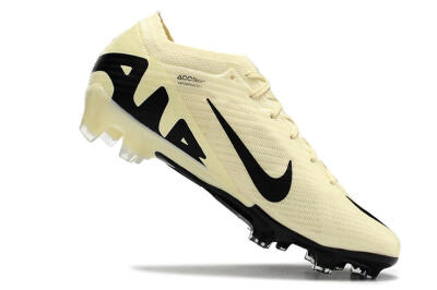 Unisex Nike Air Zoom Mercurial Vapor 15 Elite FG Firm Ground Low-Tops Football Boots - Beige/Black