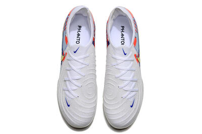 Unisex Nike Phantom Luna Elite NU TF Artificial Turf Low-Tops Football Shoes - White/Red/Yellow/Blue