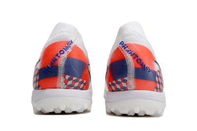 Unisex Nike Phantom Luna Elite NU TF Artificial Turf Low-Tops Football Shoes - White/Red/Yellow/Blue