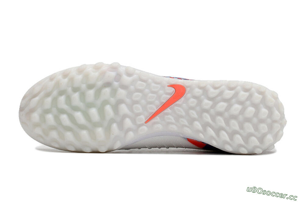 Unisex Nike Phantom Luna Elite NU TF Artificial Turf Low-Tops Football Shoes - White/Red/Yellow/Blue 7