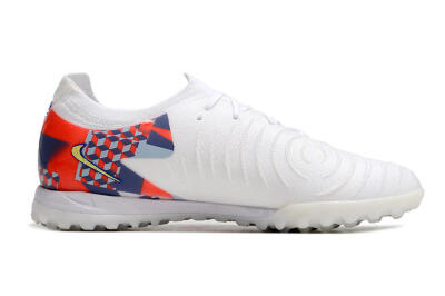 Unisex Nike Phantom Luna Elite NU TF Artificial Turf Low-Tops Football Shoes - White/Red/Yellow/Blue