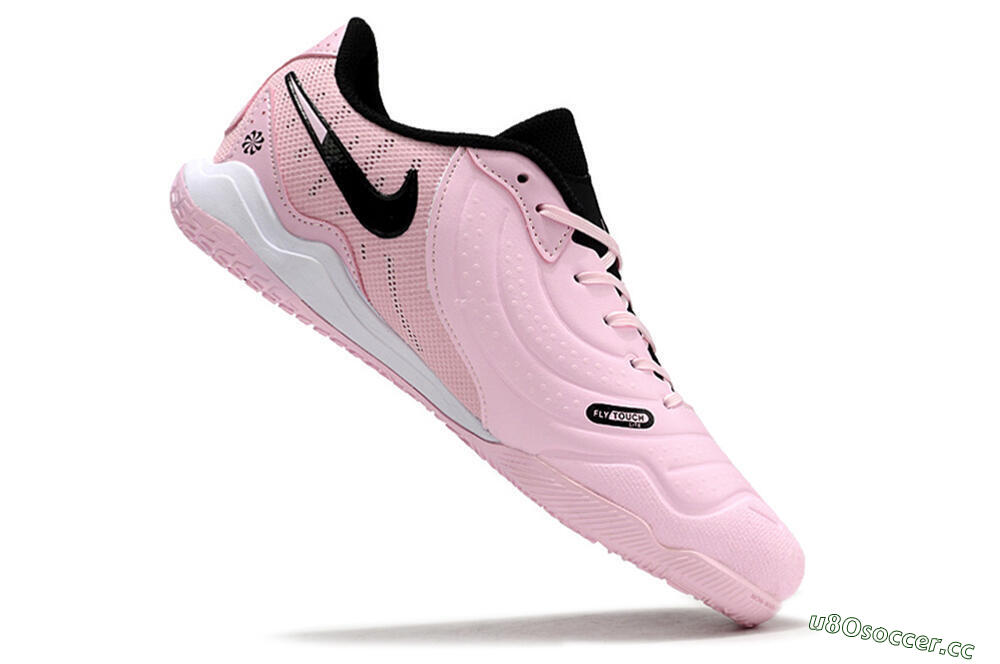 Men's Nike Tiempo Legend 10 Pro IC Indoor & Futsal Low-Tops Football Shoes - Pink/Black/White 4
