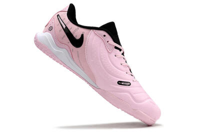 Men's Nike Tiempo Legend 10 Pro IC Indoor & Futsal Low-Tops Football Shoes - Pink/Black/White