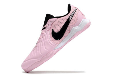 Men's Nike Tiempo Legend 10 Pro IC Indoor & Futsal Low-Tops Football Shoes - Pink/Black/White