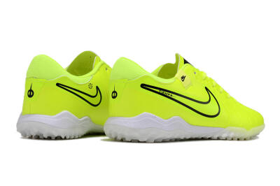 Men's Nike Tiempo Legend 10 Pro TF Artificial Turf Low-Tops Football Shoes - Yellow/Black/White