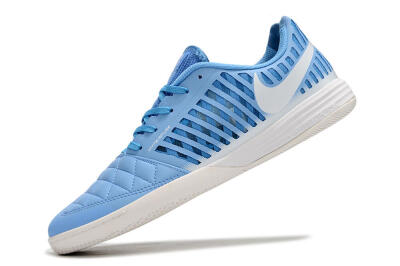 Unisex Nike Lunar Gato 2 IC Indoor & Futsal Low-Tops Football Shoes - Blue/White