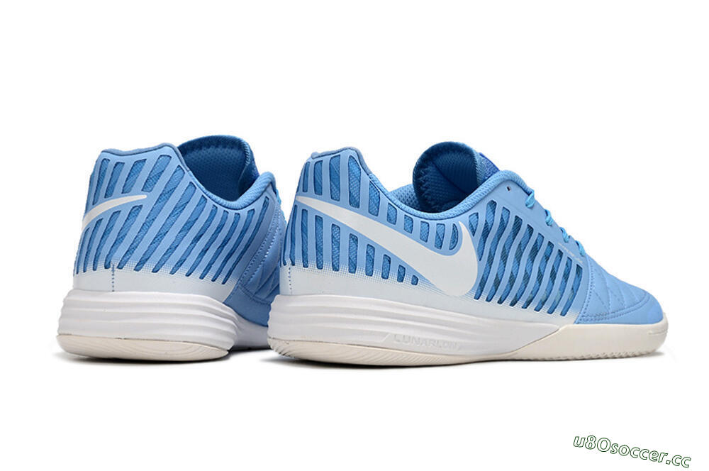 Unisex Nike Lunar Gato 2 IC Indoor & Futsal Low-Tops Football Shoes - Blue/White 6