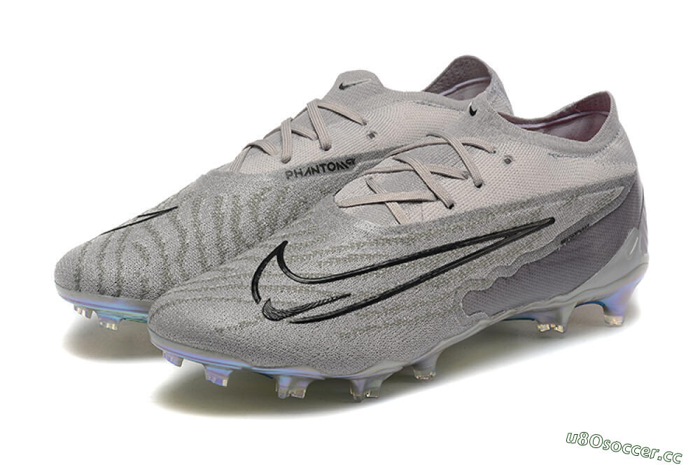 Men's Nike Phantom GX Elite FG Firm Ground Low-Tops Football Boots - Grey/Black/Gold 5