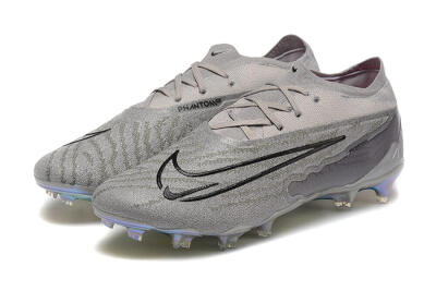 Men's Nike Phantom GX Elite FG Firm Ground Low-Tops Football Boots - Grey/Black/Gold