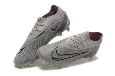 Men's Nike Phantom GX Elite FG Firm Ground Low-Tops Football Boots - Grey/Black/Gold