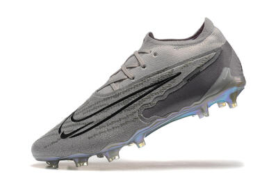 Men's Nike Phantom GX Elite FG Firm Ground Low-Tops Football Boots - Grey/Black/Gold