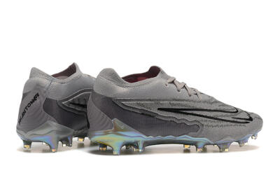 Men's Nike Phantom GX Elite FG Firm Ground Low-Tops Football Boots - Grey/Black/Gold