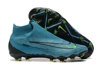 Men's Nike Phantom GX Elite FG Firm Ground High-Tops Football Boots - Blue/Black/Yellow