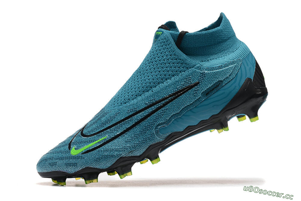 Men's Nike Phantom GX Elite FG Firm Ground High-Tops Football Boots - Blue/Black/Yellow 8