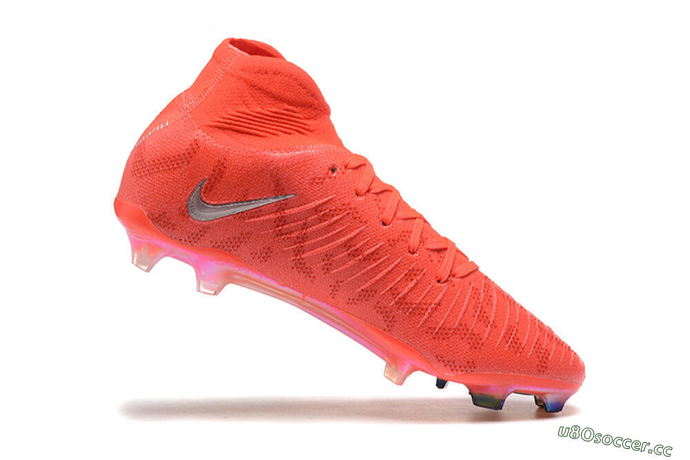 Men's Nike Phantom Luna Elite UN FG Firm Ground High-Tops Football Boots - Red/Silver/Gold 7