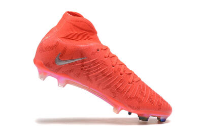 Men's Nike Phantom Luna Elite UN FG Firm Ground High-Tops Football Boots - Red/Silver/Gold