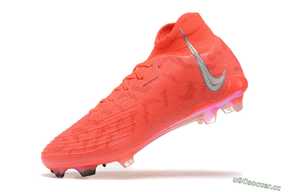 Men's Nike Phantom Luna Elite UN FG Firm Ground High-Tops Football Boots - Red/Silver/Gold 8