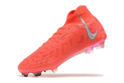 Men's Nike Phantom Luna Elite UN FG Firm Ground High-Tops Football Boots - Red/Silver/Gold