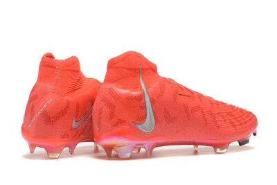 Men's Nike Phantom Luna Elite UN FG Firm Ground High-Tops Football Boots - Red/Silver/Gold