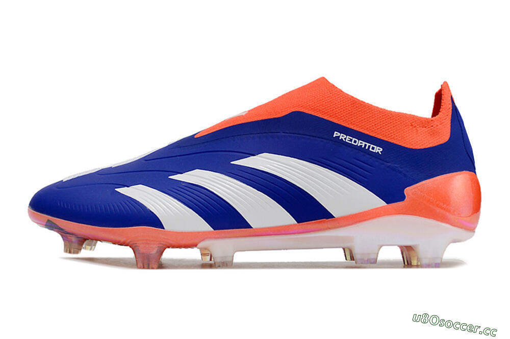 Unisex Adidas Predator Accuracy+ FG Firm Ground Low-Tops Football Boots - Blue/White/Red 0