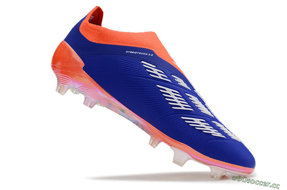 Unisex Adidas Predator Accuracy+ FG Firm Ground Low-Tops Football Boots - Blue/White/Red 4