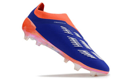 Unisex Adidas Predator Accuracy+ FG Firm Ground Low-Tops Football Boots - Blue/White/Red