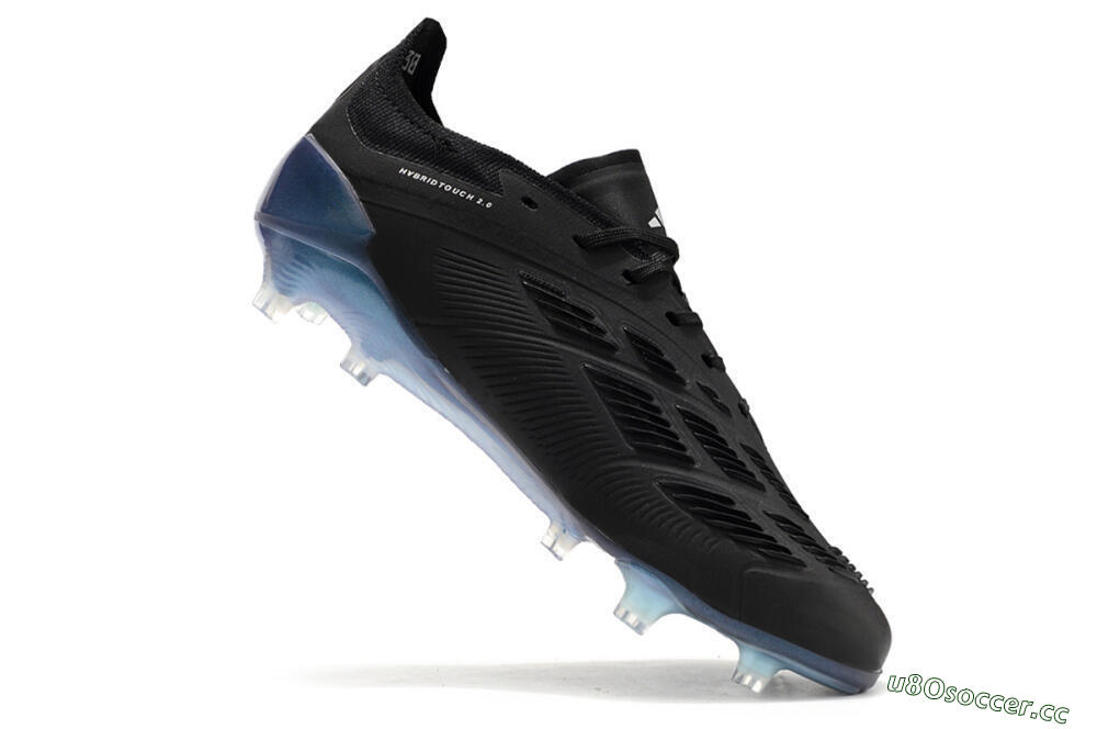 Men's Adidas Predator Accuracy.1 FG Firm Ground Low-Tops Football Boots - Black/Silver/Blue 4
