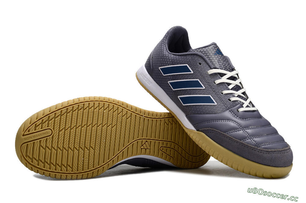 Men's Adidas Top Sala IC Indoor & Futsal Low-Tops Football Shoes - Purple/Blue/White 1