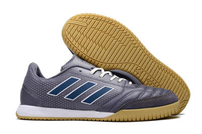 Men's Adidas Top Sala IC Indoor & Futsal Low-Tops Football Shoes - Purple/Blue/White