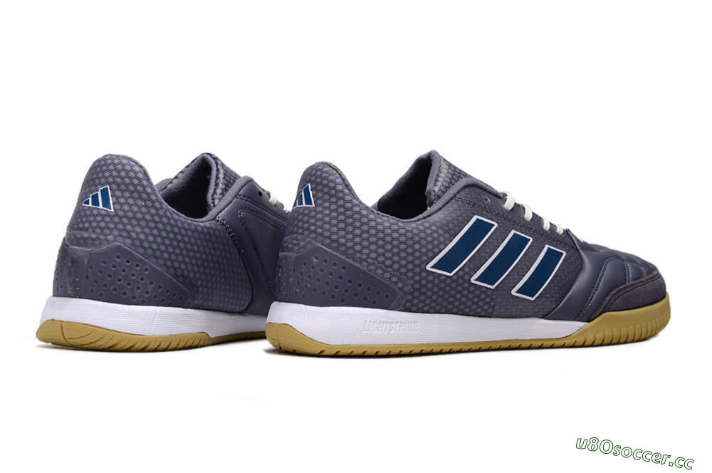 Men's Adidas Top Sala IC Indoor & Futsal Low-Tops Football Shoes - Purple/Blue/White 6