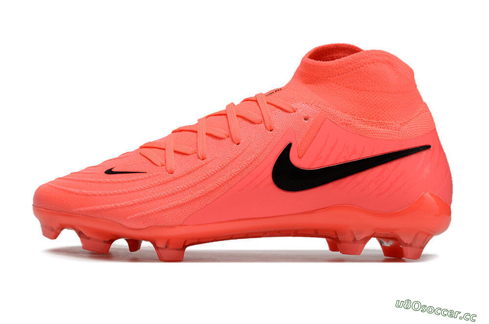 Unisex Nike Phantom Luna 2 Elite LV8 FG Firm Ground High-Tops Football Boots - Red/Black/Pink 0