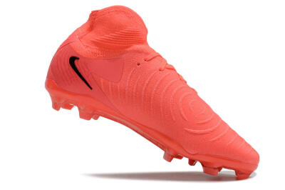Unisex Nike Phantom Luna 2 Elite LV8 FG Firm Ground High-Tops Football Boots - Red/Black/Pink