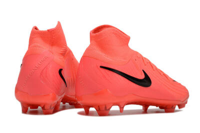 Unisex Nike Phantom Luna 2 Elite LV8 FG Firm Ground High-Tops Football Boots - Red/Black/Pink