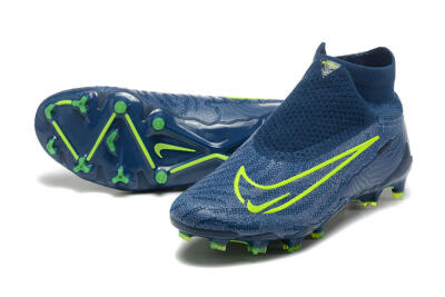 Men's Nike Phantom GX Elite FG Firm Ground High-Tops Football Boots - Blue/Yellow