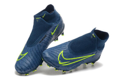 Men's Nike Phantom GX Elite FG Firm Ground High-Tops Football Boots - Blue/Yellow