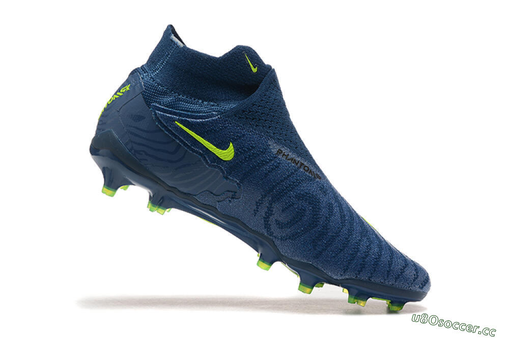 Men's Nike Phantom GX Elite FG Firm Ground High-Tops Football Boots - Blue/Yellow 7