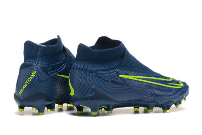 Men's Nike Phantom GX Elite FG Firm Ground High-Tops Football Boots - Blue/Yellow